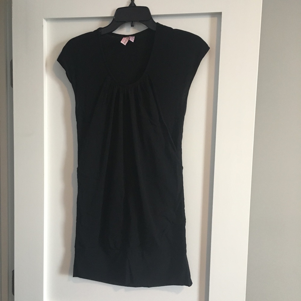 Sweat pea mini black dress (size up)